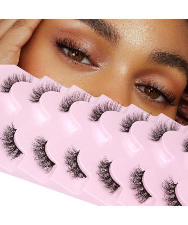 Natural Half Eyelashes | Lvmixwig Cat Eye Wispy Short False Lashes for a Flawless Look - Buy Online on GoSupps.com