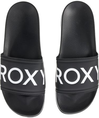 Roxy Women's Slippy Sandal - 37 EU Black | Stylish & Comfortable Footwear for Global Shipping - Buy Online on GoSupps.com