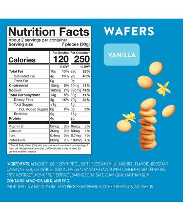 HighKey Sugar Free Vanilla Wafer Cookies - 3 Pack | Low Carb Keto Snack | Gluten Free & Diabetic Friendly | Almond Flour Protein Treat - Buy Online on GoSupps.com