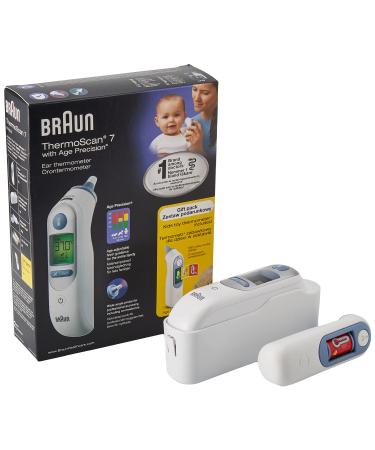 Braun Thermometer ThermoScan 7 with Age Precision technology with a toy