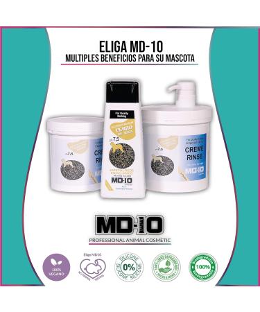 MD10 Dog Conditioner - Vegan & Biodegradable 300ml for Long-Haired Dogs | Spanish Water Dog Fur Care - Buy Online on GoSupps.com