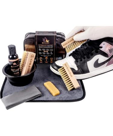 11PC Ultimate Travel Shoe Cleaner Kit - Best Shoe Cleaning Set for White Sneakers | Nubuck and Suede Cleaner Kit with Rubber Eraser and Brush - Perfect Travel Gift - Buy Online on GoSupps.com