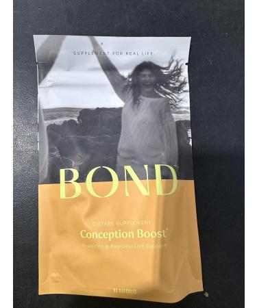 BOND Conception Boost Fertility Supplement for Women Trying to Conceive Prenatal Vitamins & Fertility Support with Methyl Folate CoQ10 & Probiotics to Enhance Conception & Egg Quality - Buy Online on GoSupps.com