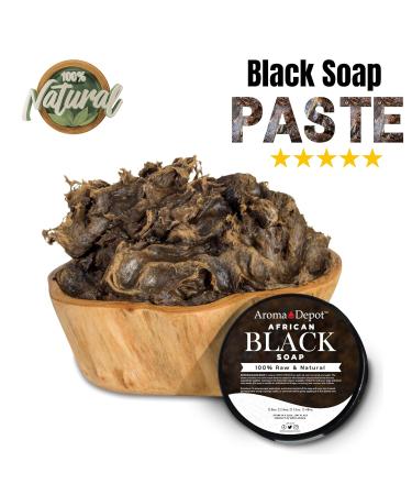 African Black Soap Paste 32 oz | 100% Natural Raw Soap for Acne Eczema Psoriasis Dry Skin | Handmade from Ghana - Buy Online on GoSupps.com