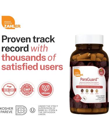 Zahler - ParaGuard Capsules - Gut Health Supplement - Formula has Wormwood Garlic Bulb Pumpkin Seed Clove & More - Natural Support for Humans - Certified Kosher 30 Count 30 Count (Pack of 1) - Buy Online on GoSupps.com