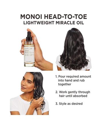 Carol's Daughter Monoi Lightweight Miracle Oil 5 oz - Repairing Body & Hair Treatment - Buy Online on GoSupps.com
