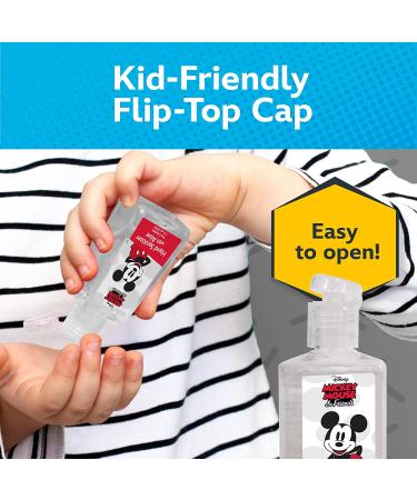 Disney Store Portable Hand Sanitizer - Pack of 2 Travel Size Refillable Sanitizers with Holders and Clip - Mickey and Minnie Design - Buy Online on GoSupps.com