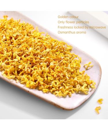  HQZMCTE Natural Dried Osmanthus Grade A for an Aromatic and Refreshing Herbal Tea 30g - Buy Online on GoSupps.com