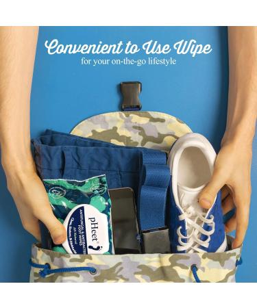 pHeet Foot Wipes | All-Natural Antifungal & Antibacterial Formula for Athletes Foot & Toenail Fungus | 72ct - Cleans Moisturizes & Improves Dry Skin - Buy Online on GoSupps.com