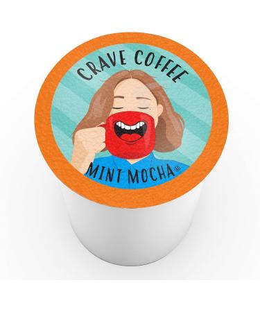 Crave Beverages Mint Mocha Coffee Pods for Keurig K Cup Brewers 100 Count - Buy Online on GoSupps.com