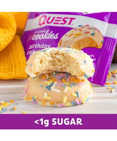Quest Nutrition Birthday Cake Frosted Cookies - 24 Count | Delicious Protein Snack - Buy Online on GoSupps.com