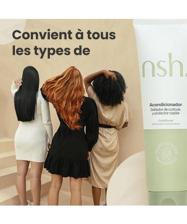  nsh. Natural Skin & Hair nsh Conditioner with prebiotics stimulates growth seals the cuticle and prevents hair loss anti-frizz hair protector. 300 ml - Buy Online on GoSupps.com