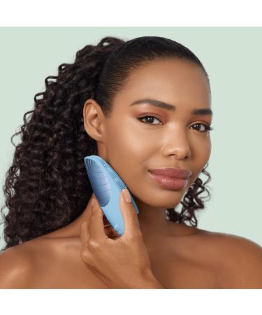 Geske SmartAppguided Sonic Thermo Facial Brush | 6-in-1 Skin Cleaning & Face Massage Device | Electrical Cleaning Brush with Heat Function | Aquamarine - Buy Online on GoSupps.com