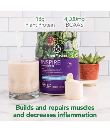 PlantFusion Inspire Womenâ€™s Protein Powder - Rich Chocolate 16.40 oz | Vegan & Plant-Based - Buy Online on GoSupps.com