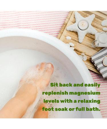 Unscented Magnesium Flakes 10lbs | Pure Magnesium Chloride | Natural Epsom Salt Substitute for Foot Soak & Bath | Hydrates Skin & Promotes Relaxation - Buy Online on GoSupps.com