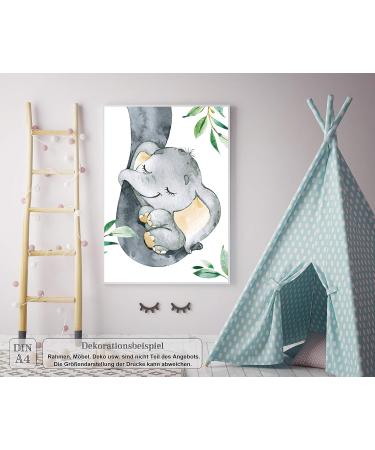 LALELU-Prints Adventurous Safari: Set of 6 Jungle Elephant Posters for Kids' Rooms Perfect Wall Decor for Boys and Girls (DIN A4 Unframed) - Buy Online on GoSupps.com