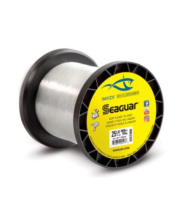 Seaguar Invizx 100% Fluorocarbon 1000 Yard Fishing Line (15-Pound), Clear, Model:15VZ1000