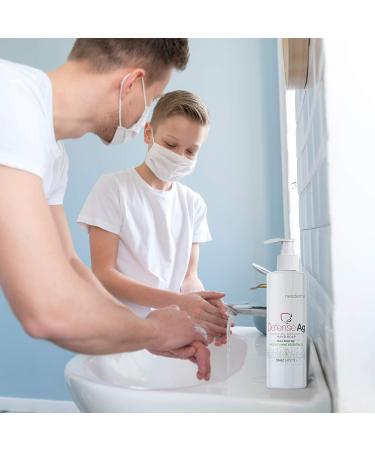 Buy Defense Ag Hand Soap - Silver Oat Extracts Vitamin E Coconut Oil & Mint | Paraben-Free Moisturizing Hand Soap 16oz | International Shipping - Buy Online on GoSupps.com