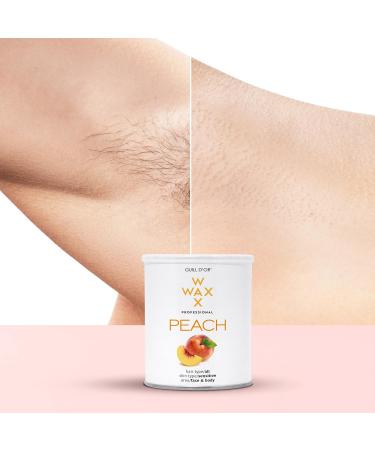Guill Gold Peach Wax 800ml - Easy-to-Use Wax for Legs Armpits Face & Body | Suitable for All Hair Types & Sensitive Skin - International Shipping Available - Buy Online on GoSupps.com