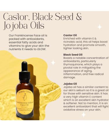 Frankincense Resin Infused Organic Oils - Anti-Aging Miracle Facial Moisturizer - Hydrating Cold Pressed Serum | Natural Skincare 1 Fl Oz - Buy Online on GoSupps.com