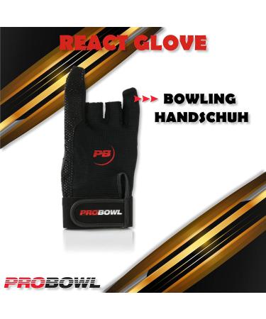 Emax Pro Bowl React Glove | Premium Bowling Glove for All Ages | Enhanced Grip & Hand Protection | Sizes Available for Men Women & Kids - Buy Online on GoSupps.com