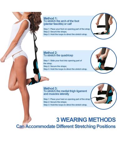EXCYINSI Fascia Stretcher & Plantar Fasciitis Relief - Adjustable Calf & Foot Stretcher for Achilles, Hamstring & Heel Spurs | Yoga Strap for Dance & Gymnastics - Buy Online on GoSupps.com