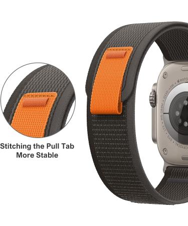 2 Pack Trail Loop Soft Nylon Sport Bands for Apple Watch Ultra - Black/Gray & Blue/Gray - Compatible with Apple Watch Series 8 7 SE 6 5 4 3 2 1 - 49mm/45mm/44mm/42mm - Buy Online on GoSupps.com