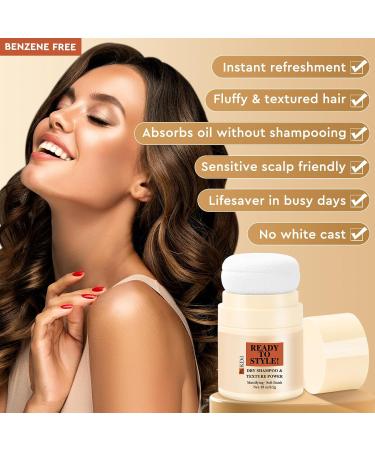 KDil Mattify Dry Shampoo Powder - Natural Benzene-Free Formula for Instant Refreshment No Residue Travel-Friendly Non-Aerosol Volumizing Powder for All Hair Types 8.5g - Buy Online on GoSupps.com