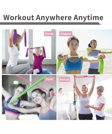 PROIRON Latex-Free Resistance Bands Set - Light, Medium, Heavy - for Strength Training, Yoga, Pilates - 2m/30lb - Home Gym Workout - Buy Online on GoSupps.com