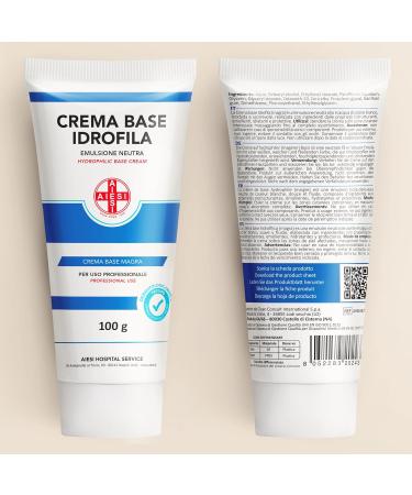 AIESI Hydrophilic base cream pure lean neutral emulsion Tube 100 g Ideal for pharmaceutical cosmetic and dermatological use Made in Italy - Buy Online on GoSupps.com