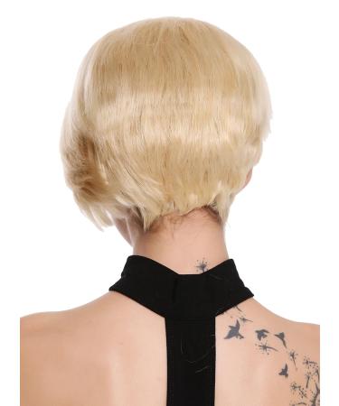 WIG ME UP RGH-5334-HH-613 | Platinum Blonde Human Hair Wig | Short Straight Voluminous Ladies Wig - Buy Online on GoSupps.com
