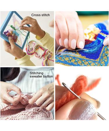 9 Pcs Large Eye Blunt Sewing Needles Tapestry Stainless Steel Yarn Knitting Needles for Crochet Projects - 2'' 2.3'' 2.7 - Buy Online on GoSupps.com