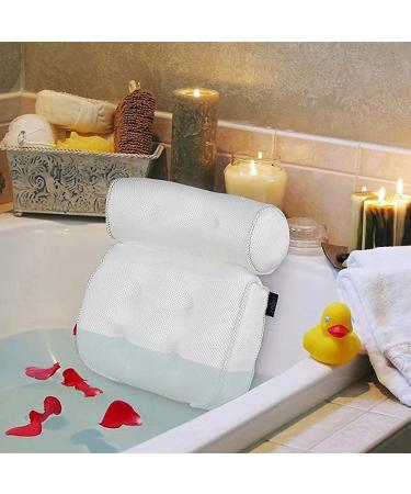 Yuning Bathtub Pillow Bath Cushion with 6 Suction Cups Non-Slip for Spa Pillow Bathtub Jacuzzi Hot Tub Spa - Buy Online on GoSupps.com
