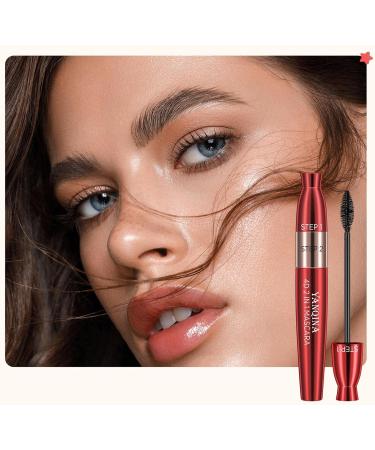 4 Lengthening Mascara | Black Thickening Mascara Makeup Lash Mascara No Clumping Fiber Mascara for Girls 4 Pcs Mascara - Buy Online on GoSupps.com