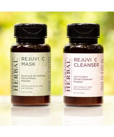 Ora's Amazing Herbal Rejuvi C Powder Face Cleanser - Organic Soap-Free Exfoliating Powder with Rosehip Seed Hibiscus & Frankincense - Travel/Trial Size - International Shipping Available - Buy Online on GoSupps.com