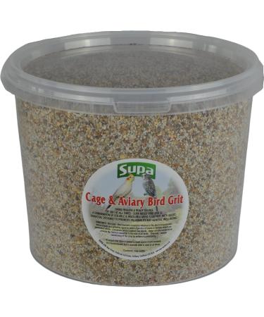 Supa Cage and Aviary Bird Grit 3 Litre Bucket Combination Of Soluble & Insoluble Grits and Charcoal Which Aids Good Health Aids Digestions And Increase Vitality (Package may vary) - Buy Online on GoSupps.com