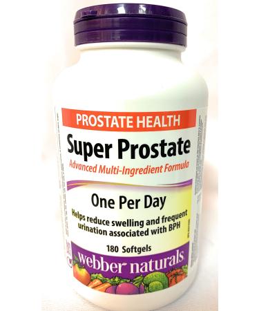 Webber Naturals Super Prostate Advanced Multi-Ingredient Formula  One Per Day  180 softgels
