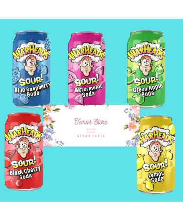Temas American Drinks & Chocolates Bundle Gift Box Includes Warheads Sour Soda Cans 5 Variety Flavours 355ml & Hershey s Kisses Milk Chocolate - Buy Online on GoSupps.com