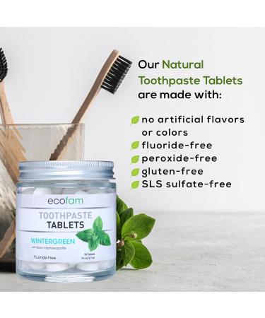 Buy Wintergreen Toothpaste Tablets | Chewable Fluoride-Free Nano Hydroxyapatite | 350-Count Refill for Fresh Breath - Buy Online on GoSupps.com