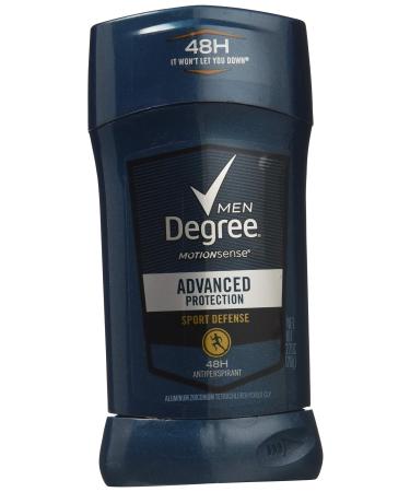 Degree Sport Defense Advanced Protection Antiperspirant Deodorant Stick 2.7 oz (Pack of 12)