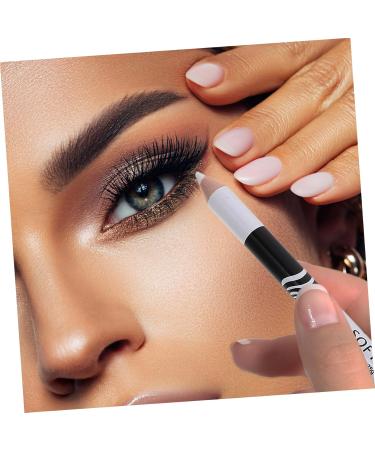 AUTSUPPL 20 Pcs White Makeup Supply Eyeliner Pens Wooden Pole Lip Liner Pencil Eyeshadow - Buy Online on GoSupps.com