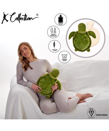 K Collection Turtle Design 3D Novelty Round Hot Water Bottle with Plush Cover - Buy Online on GoSupps.com