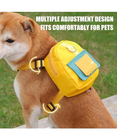 Zonewd Dog Hiking Backpack | Waterproof Dog Dishwear School Bag for Golden Retrievers Huskies & Shiba Inus - Comfortable Widened Silky Belt Strap - Buy Online on GoSupps.com