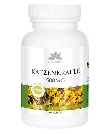 WARNKE VITAL SUBSTANCES Cats claw Capsules 500mg U a The Gato Caps claw 180 Capuls vegan HERBADIRE RECKTY by Warnke Valthys German pharmacists qualitia