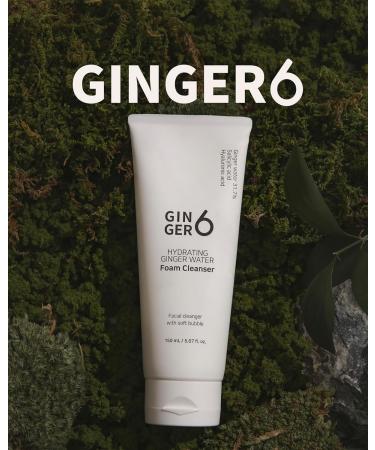 Ginger 6 Hydrating Foam Cleanser for Oily Skin 150ml/5.07fl. oz. Gentle Face Wash with 31.7% Ginger Water Salicylic Acid and Hyaluronic Acid Micro-Bubble Formula for Deep Cleansing - Buy Online on GoSupps.com
