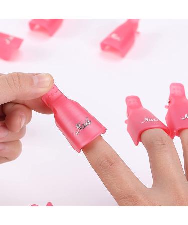 Slick Nail Polish Remover Clips - 10 pcs Soak Off Gel Polish Nail Clips for Easy and Efficient Polish Removal - Buy Online on GoSupps.com