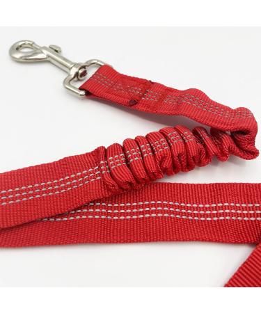 Anti Shock Bungee Universal Seatbelt For Dogs Pets Car Travel Dog Accessories Adjustable Elastic Strap Safety Harness Restraint Lead (Red) - Buy Online on GoSupps.com