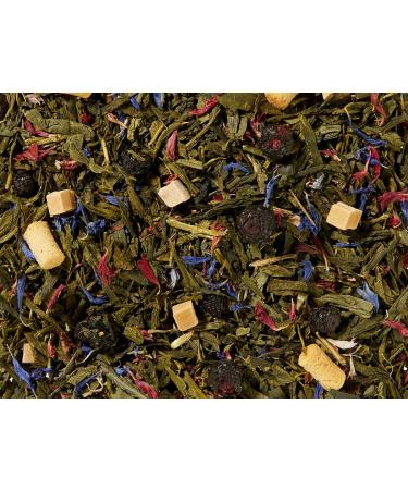 Dethlefsen Balk teemando Green Tea Blend Sencha BlueberryAmaretti Blueberry Pastry Note Flavored 1 kg