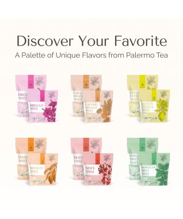 Palermo Organic Yerba Mate Tea Bags - Honey Citrus with Ginger & Turmeric | 20 Count | Energizing Antioxidant-Rich Vegan Gluten-Free - Buy Online on GoSupps.com