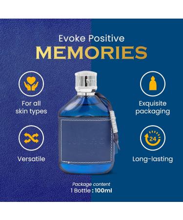 Dumont NITRO BLUE - 3.4oz - Eau De Parfum - Men s Perfume with Fruity Floral Woody & Masculine Fragrance - Long Lasting Cologne Mist & Body Spray - for Him - Buy Online on GoSupps.com